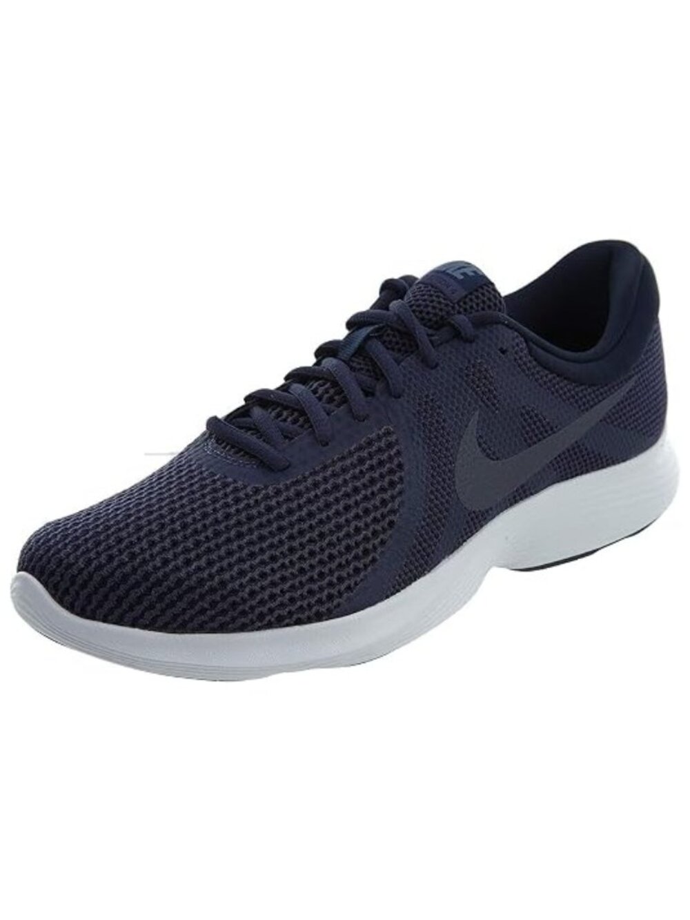 Nike Revolution 4 Midnight Navy Cool Grey Flyease Sneakers Mens Sz 10 AA1729-400